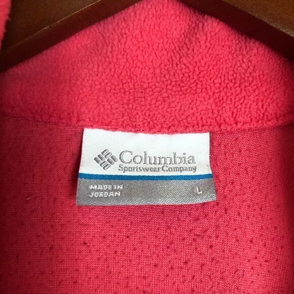 Columbia womans lightweight fleece pull over quarter zip jacket hoodie-large - Picture 4 of 5